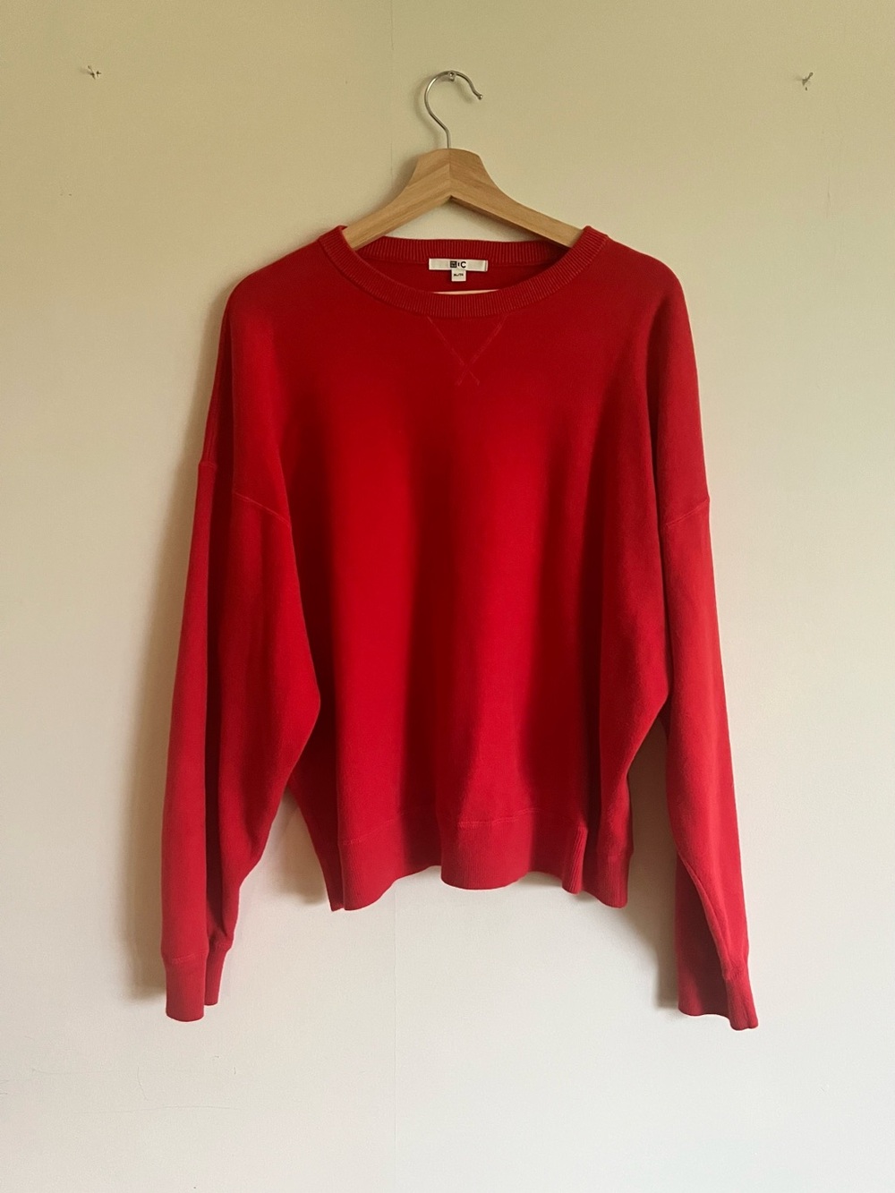 Uniqlo 100% cotton Red Crewneck Sweater Size XL